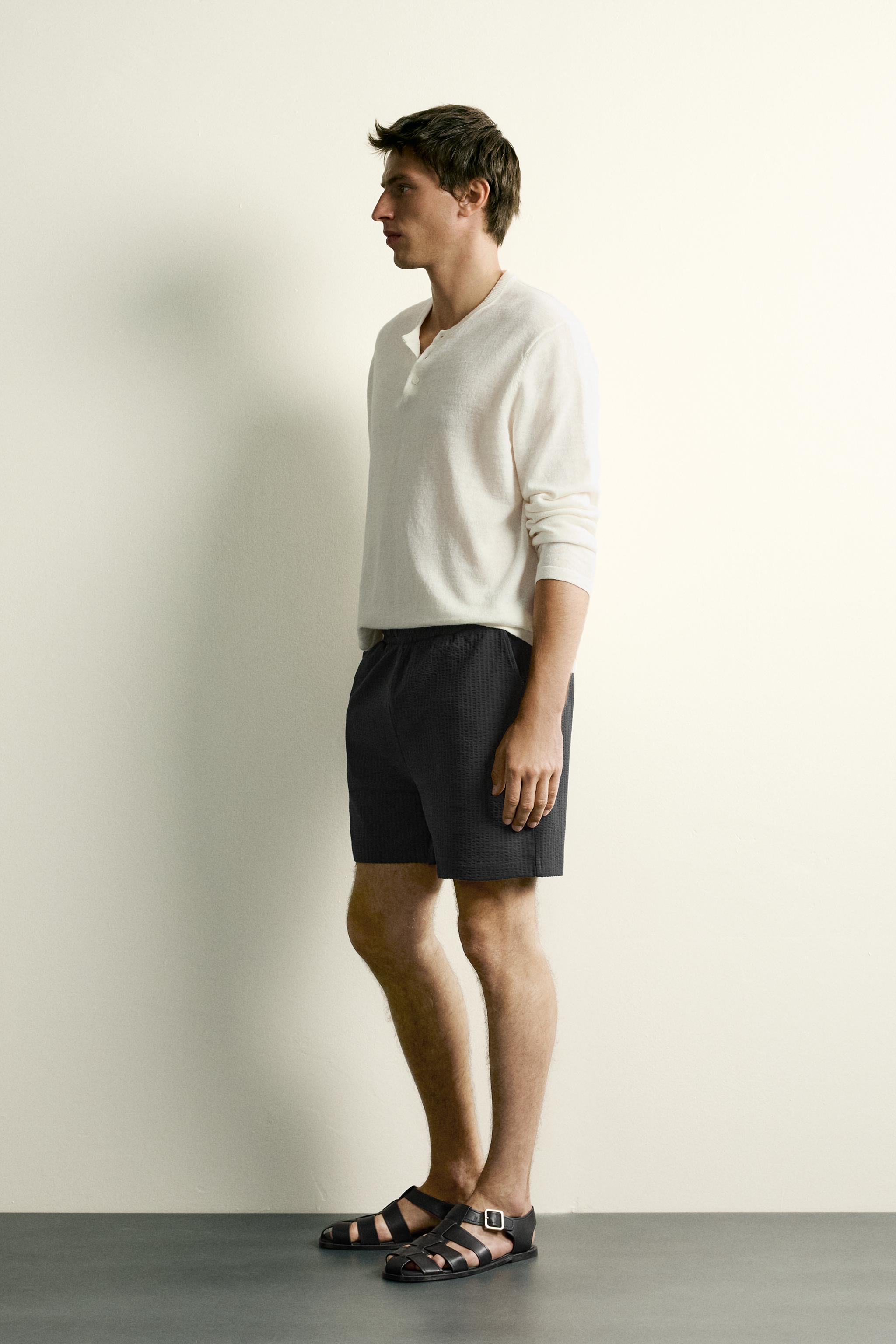 COMFORT SEERSUCKER REGULAR FIT SHORTS